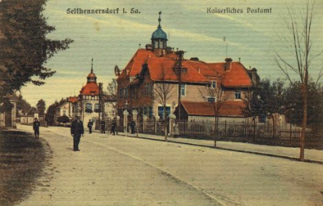 1915 Postcard D-SN-SHD 000100 Seifhennersdorf i. Sa. Kaiserliches Postamt