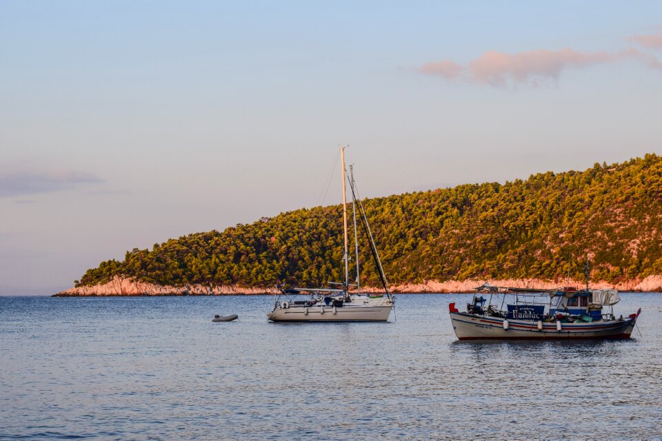 Landscape coast sea