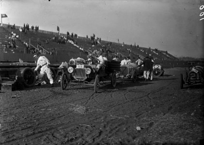 1915 Tacoma Speedway Pit Area Marvin D Boland Collection SPEEDWAY078