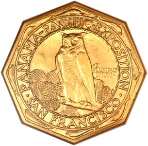 1915-S $50 Panama-Pacific 50 Dollar Octagonal (rev)