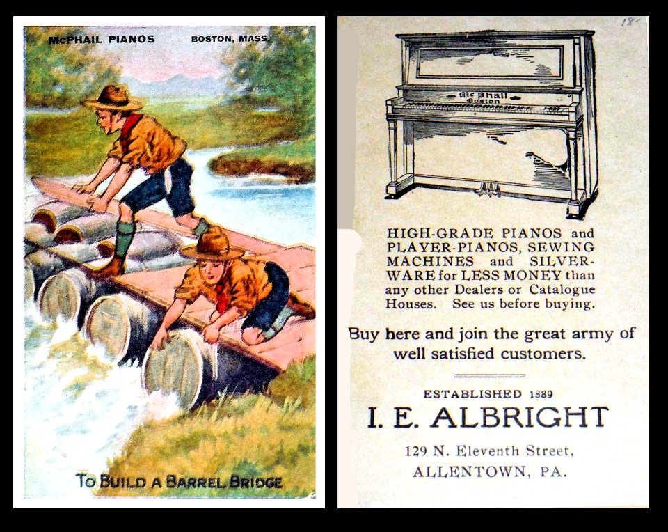 1916 - I E Albright - Trade Card