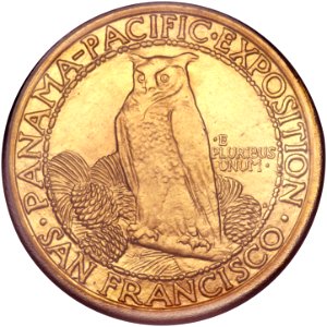 1915-S $50 Panama-Pacific 50 Dollar Round (rev)