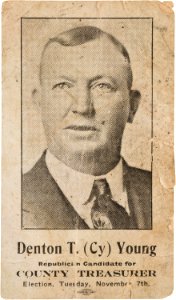 1916 Cy Young campaign card photo
