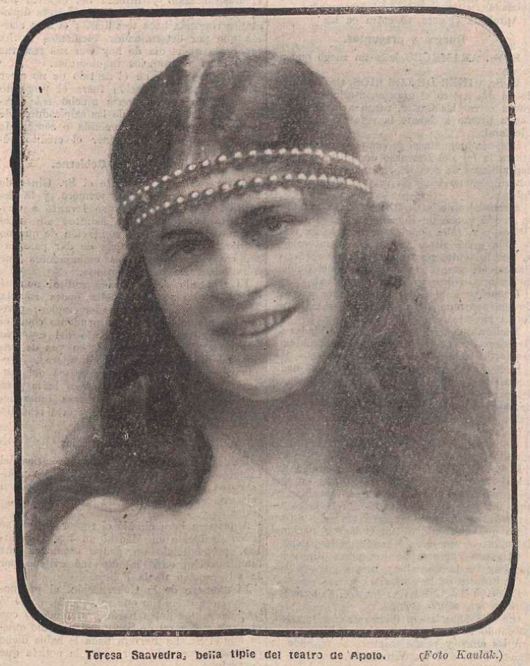 1917-02-03, El Día, Teresa Saavedra, Kaulak
