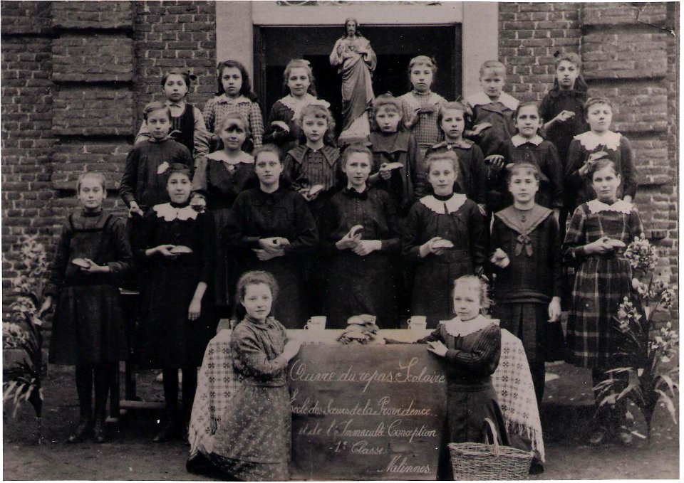 1918 - Ecole des Soeurs de la Providence - Oeuvre du repas scolaire