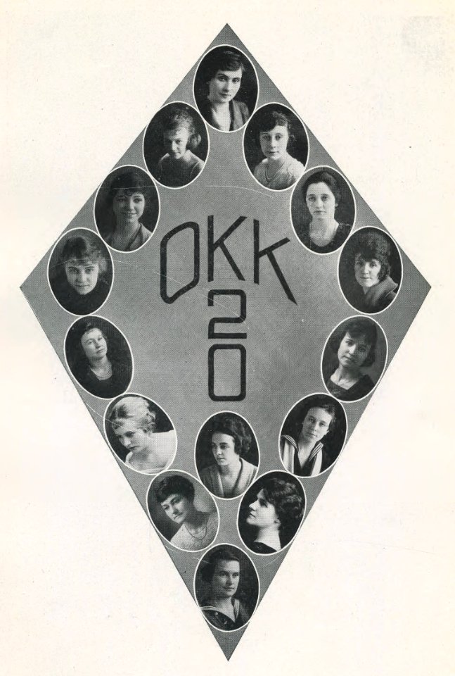 1920 Locust yearbook p. 163 (Kalir Club)