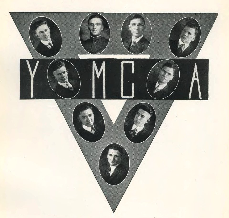 1920 Locust yearbook p. 153b (Y.M.C.A. Cabinet)