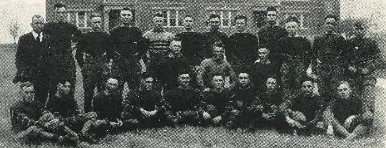 1920 Locust yearbook p. 124 (1919 Football Squad)