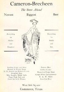 1920 Locust yearbook p. 208 (Cameron-Brecheen advertisement)