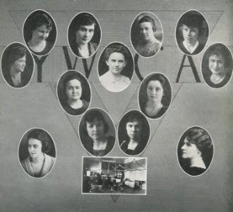 1920 Locust yearbook p. 154 (Y.W.C.A. Cabinet)