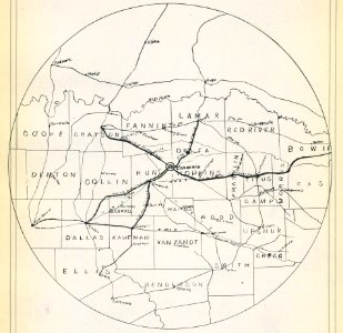 1920 Locust yearbook p. 218 (Commerce, Texas map)