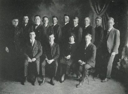1920 Locust yearbook p. 155 (Debating Society)