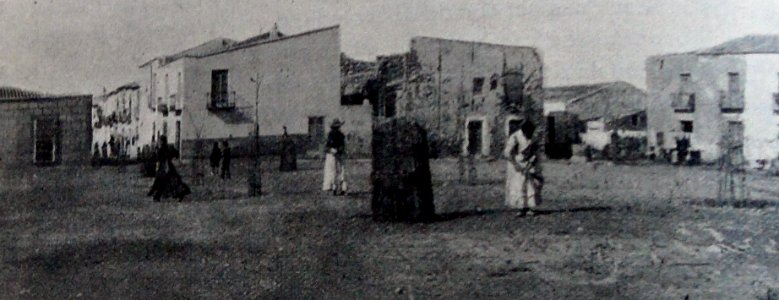 1920. Tabarca. Plaça Gran