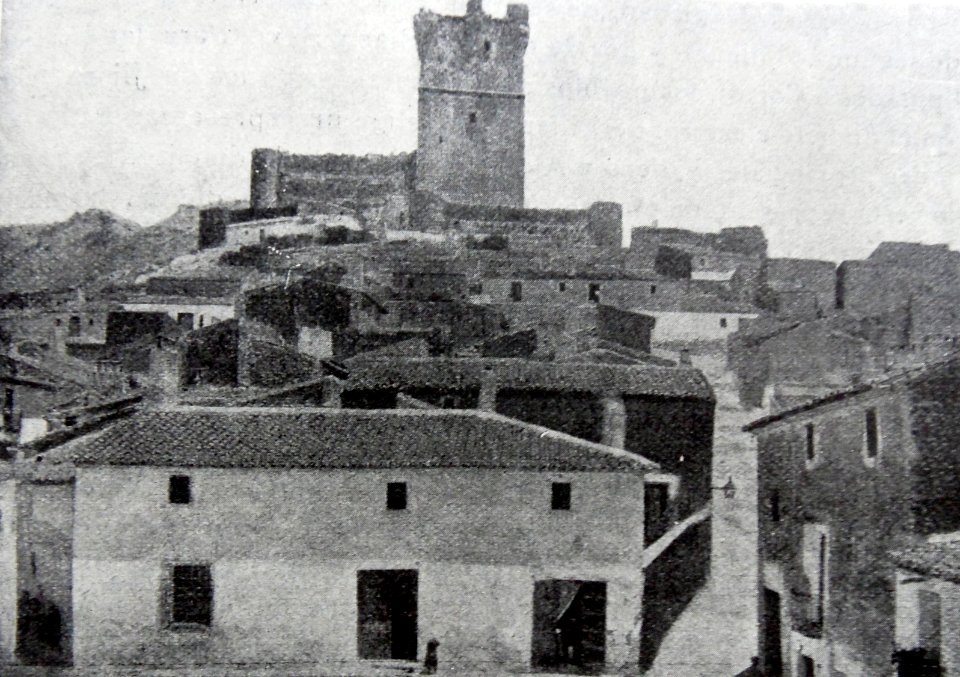 1920. Villena. Vista, Castillo de la Atalaya