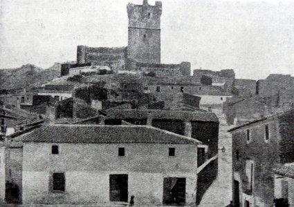1920. Villena. Vista, Castillo de la Atalaya