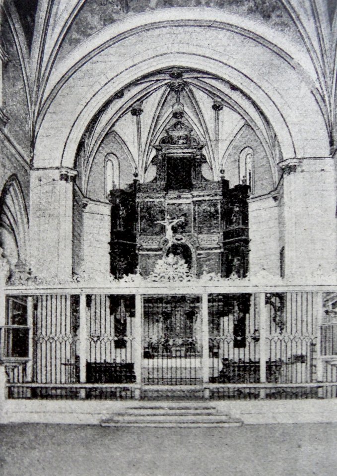 1920. Villena. Iglesia de Santa María. Interior