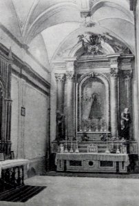 1920. Pinós. Església. Altar de la Mare de Déu del Remei photo