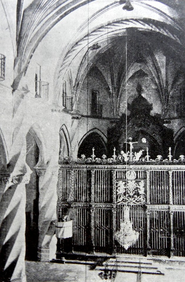 1920. Villena. Iglesia de Santiago. Interior