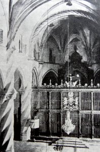 1920. Villena. Iglesia de Santiago. Interior