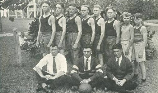 1921 Locust yearbook p. 105 (The Boys Squad) photo