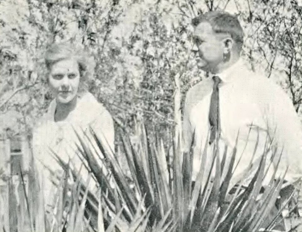 1921 Locust yearbook p. 121 (Coaches Cecil A. Cushman and Alta E. Grundberg)