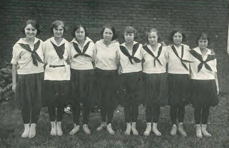 1921 Locust yearbook p. 105 (The Girl Squad)