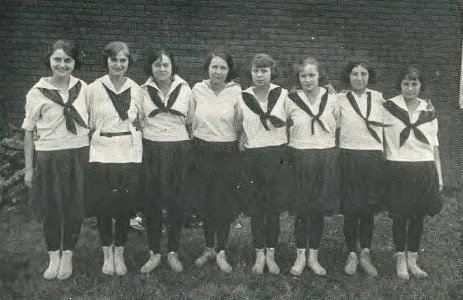 1921 Locust yearbook p. 105 (The Girl Squad) photo