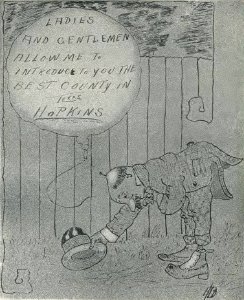 1921 Locust yearbook p. 151 (Ladies and Gentlemen...the Best County in Texas, Hopkins)