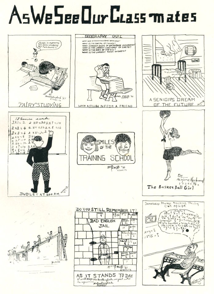 1921 Locust yearbook p. 104 (As We See Our Classmates)