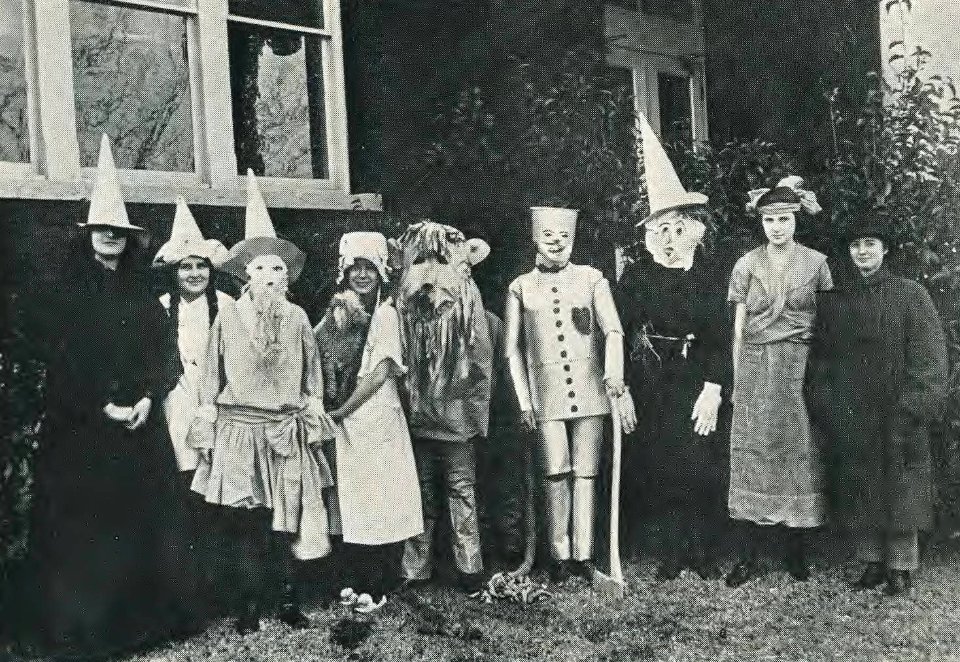 1921 Locust yearbook p. 156 (Wizard of Oz Cast)