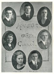 1921 Locust yearbook p. 119 (Athletic Council) photo