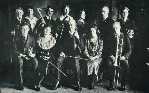 1921 Locust yearbook p. 169 (College Orchestra)