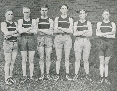 1922 Locust yearbook p. 088 (Boys' Basket Ball Squad)