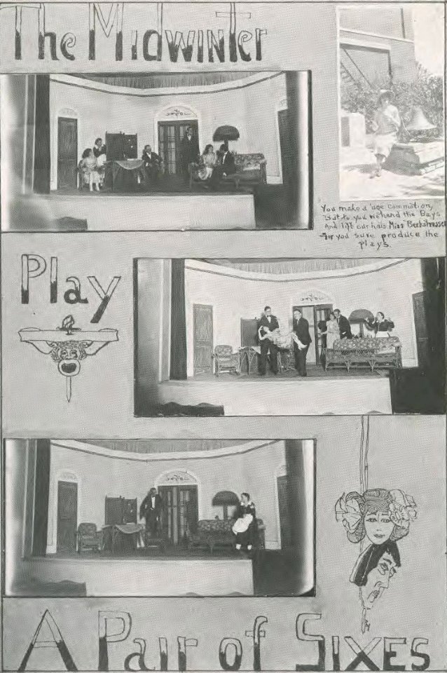 1922 Locust yearbook p. 159 (The Midwinter Play- A Pair of Sixes)