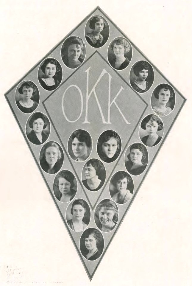 1922 Locust yearbook p. 136 (Kalir Club)