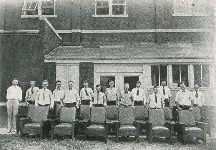 1922 Locust yearbook p. 236 (Woodworking Class and By-Products)