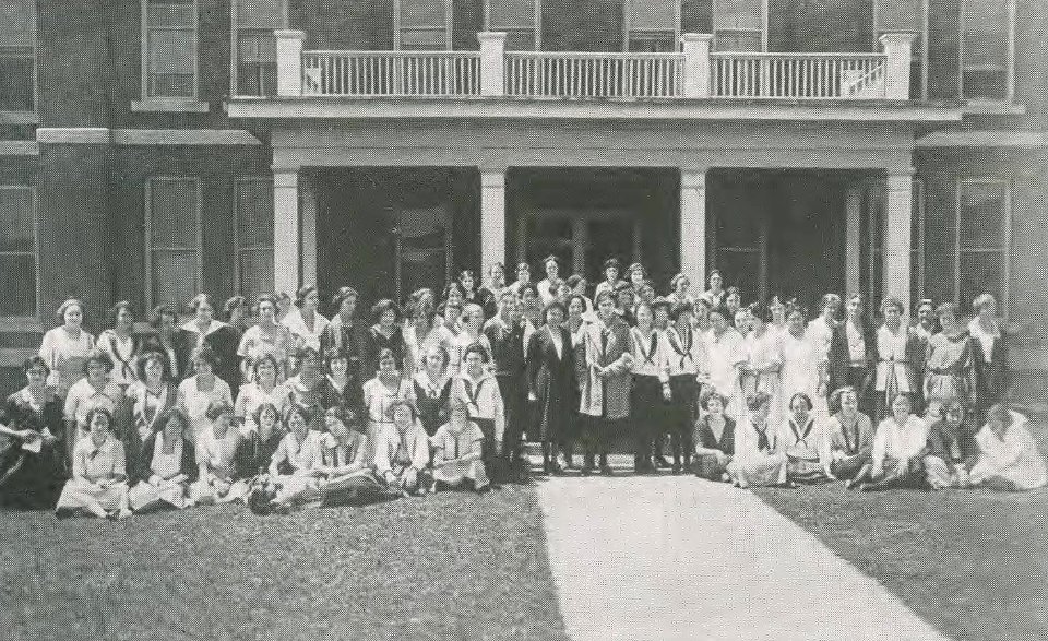 1922 Locust yearbook p. 175 (Dormitory Life- The Bunch)