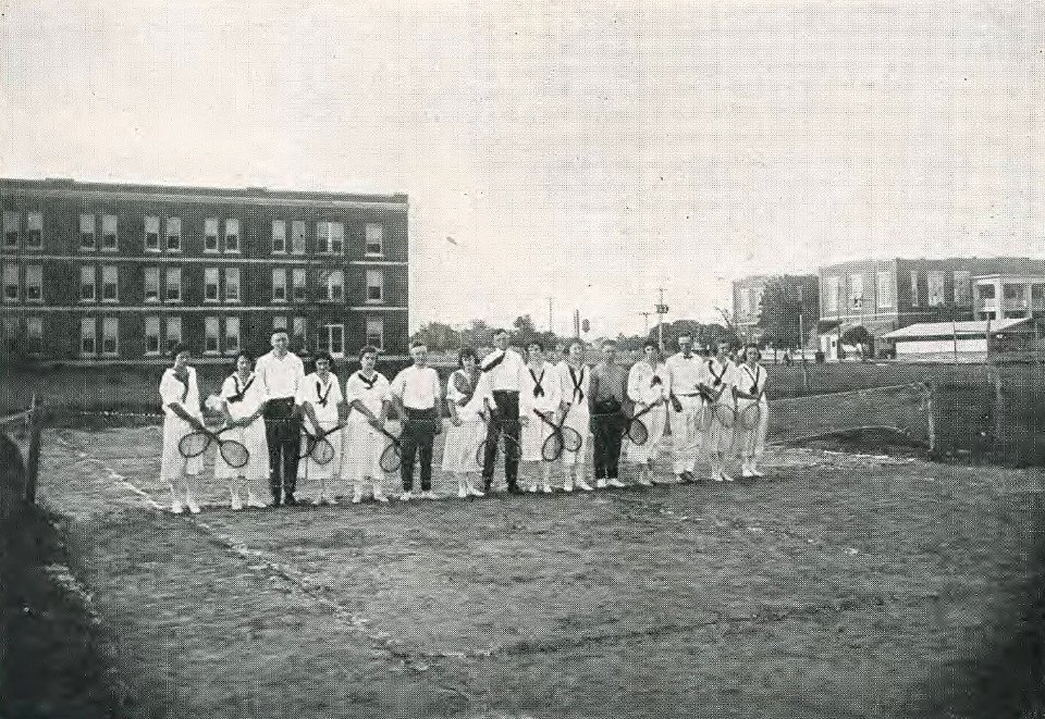 1922 Locust yearbook p. 233 (Evans' Tennis Club)
