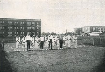 1922 Locust yearbook p. 233 (Evans' Tennis Club) photo