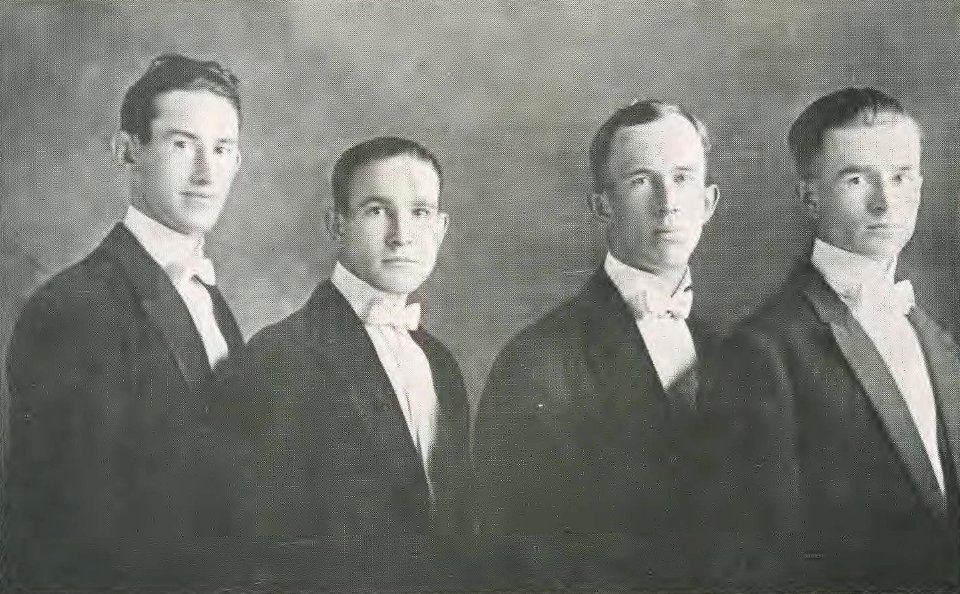 1922 Locust yearbook p. 161 (Glee Club Quartet)