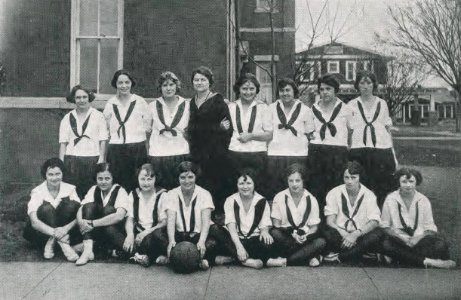 1923 Locust yearbook p. 111 (Girl's Basket Ball)