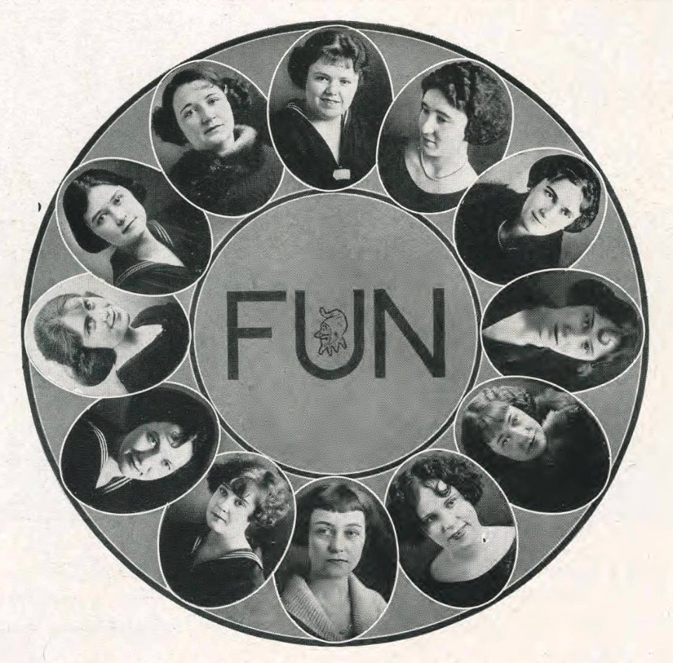 1923 Locust yearbook p. 138 (Fun Club)