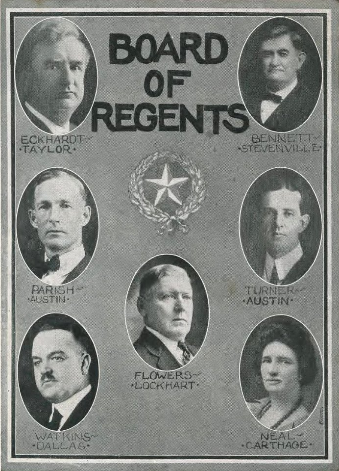 1923 Locust yearbook p. 018 (Board of Regents)