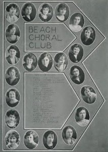 1923 Locust yearbook p. 126 (Beach Choral Club)