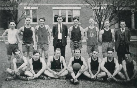 1923 Locust yearbook p. 106 (Basket Ball Squad)