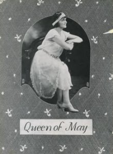 1923 Locust yearbook p. 152 (Queen of May)