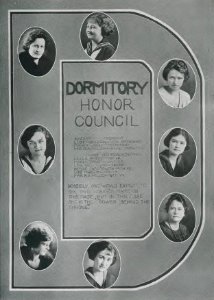 1923 Locust yearbook p. 139 (Dormitory Honor Council)