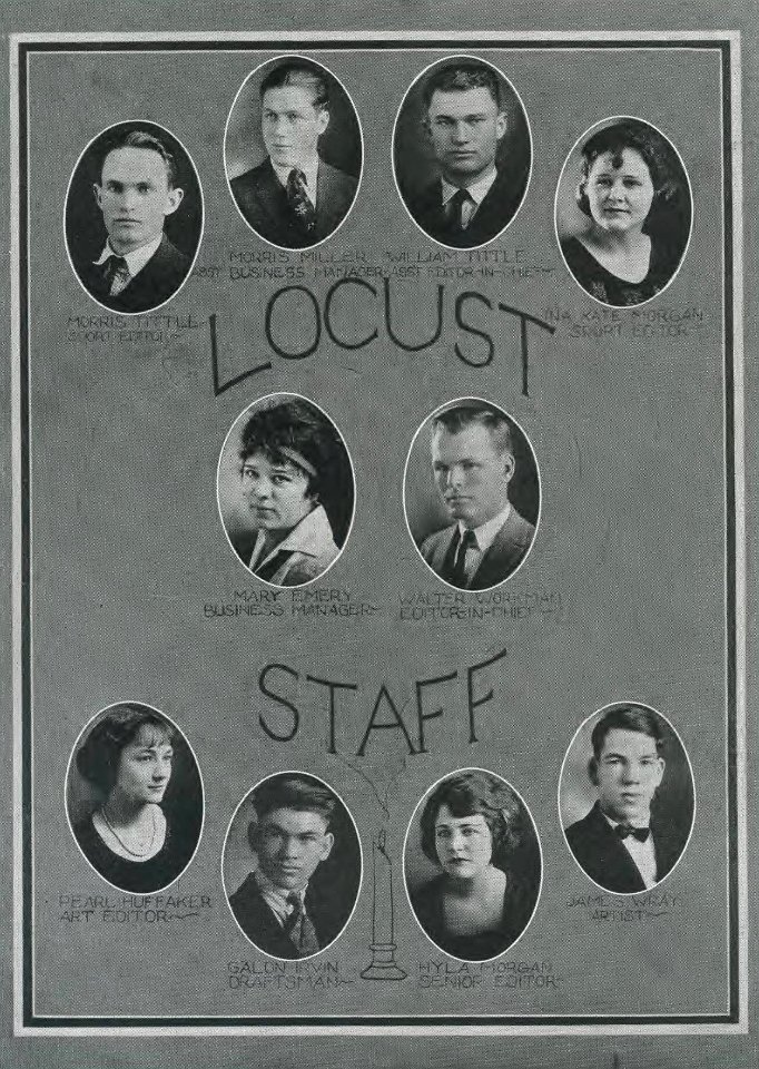 1923 Locust yearbook p. 146 (Locust Staff)
