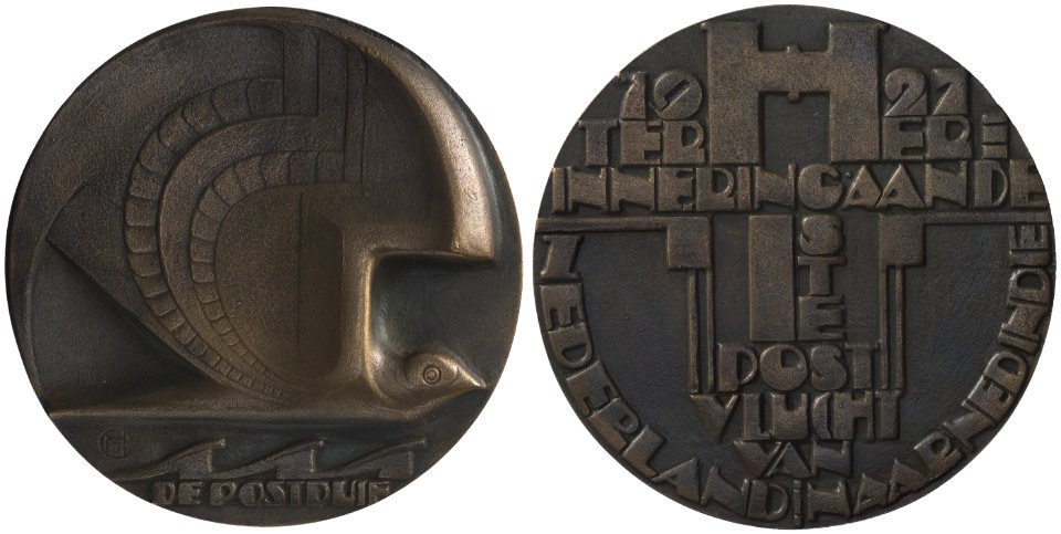 1927, eerste postvlucht naar Indie, objectnr PA 2322