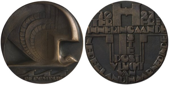 1927, eerste postvlucht naar Indie, objectnr PA 2322